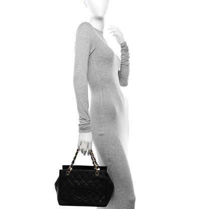 Chanel Caviar Quilted Petit Timeless Tote PTT Black 2 of 15