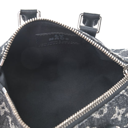 Louis Vuitton X NIGO Taurillon Monogram Denim Drip Keepall XS Black 5 of 8
