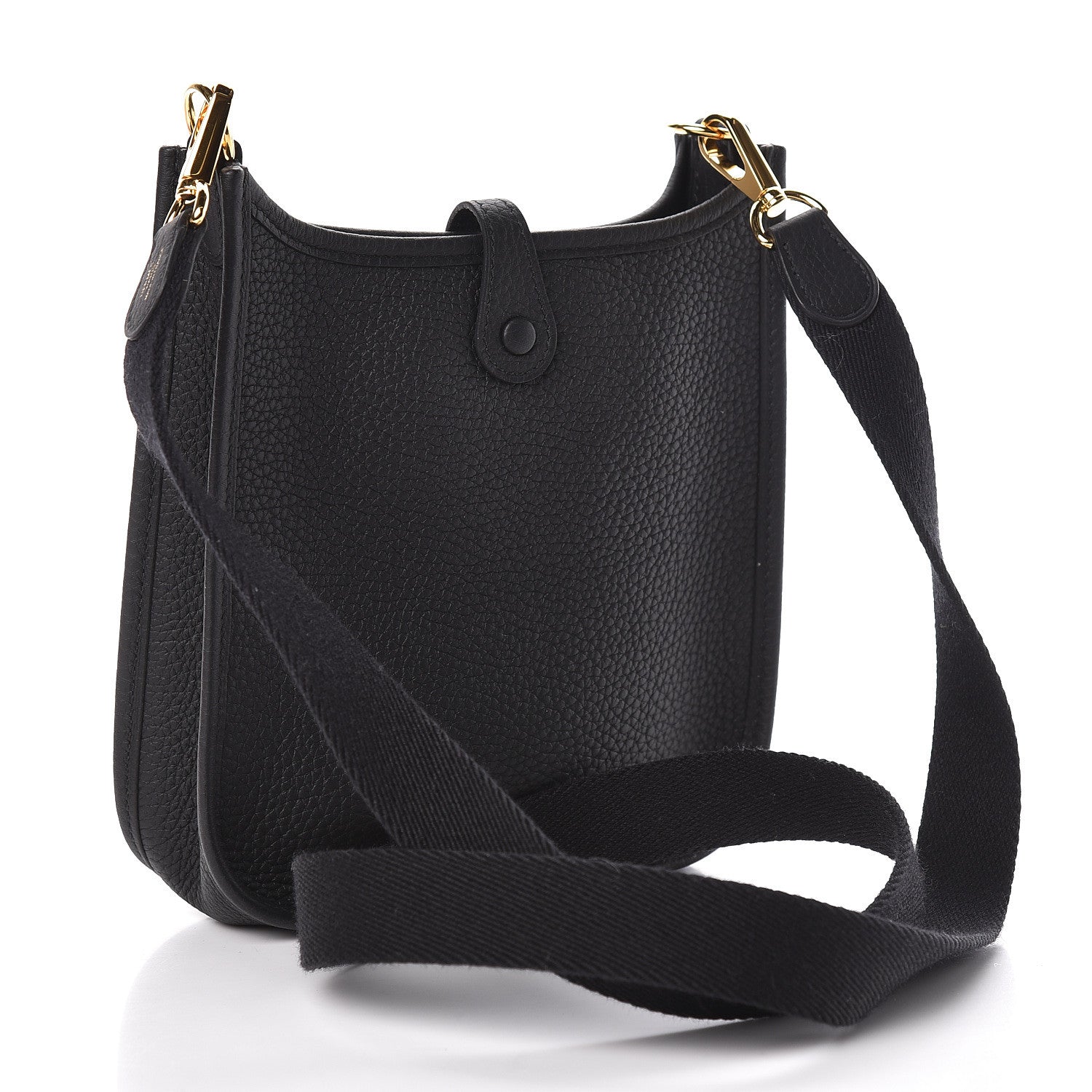 Hermes Taurillon Clemence Evelyne TPM Black 3 of 11