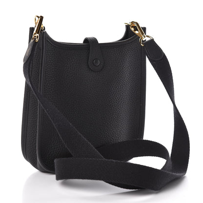 Hermes Taurillon Clemence Evelyne TPM Black 3 of 11