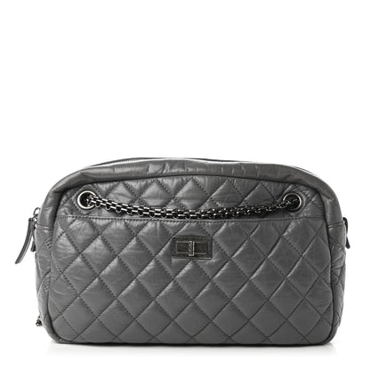 Chanel Aged Calfskin Quilted Medium Reissue Camera Case Grey 1 of 10