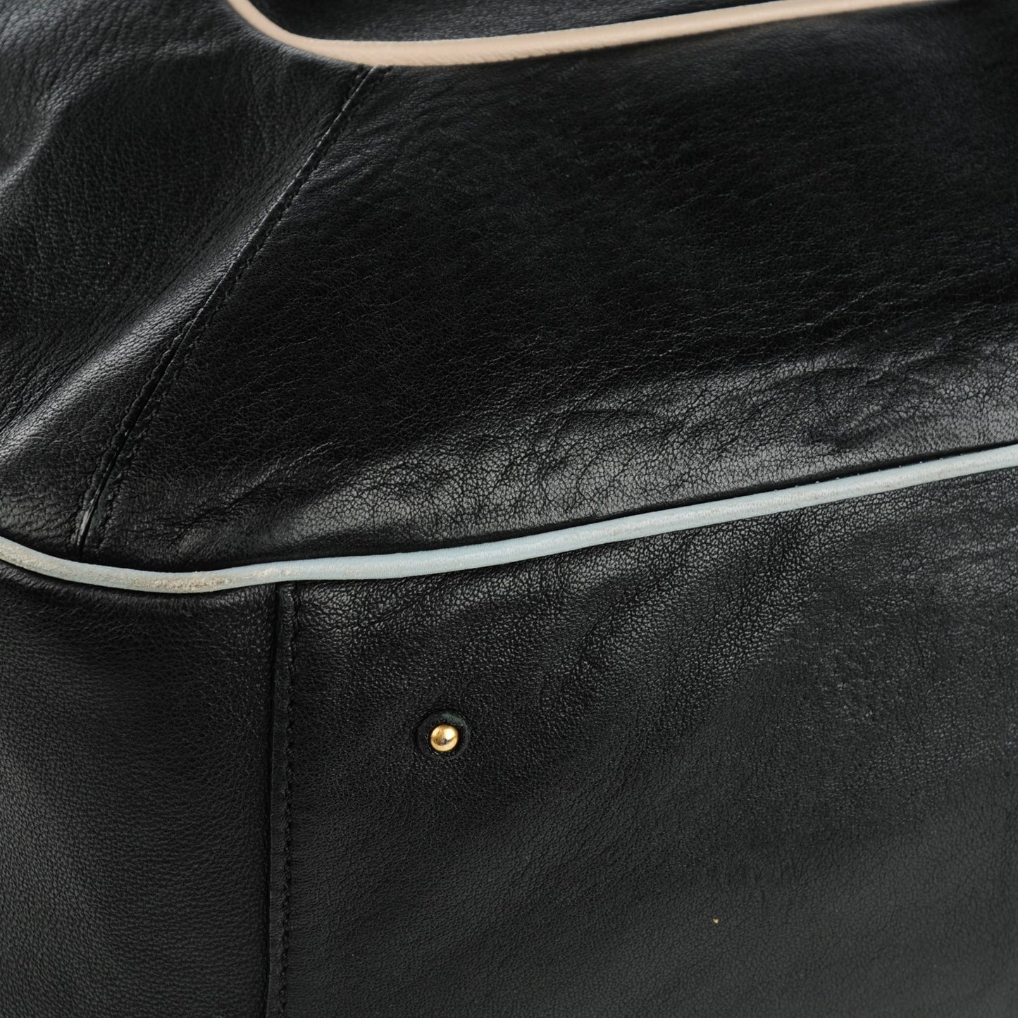 Calfskin T Tote Black