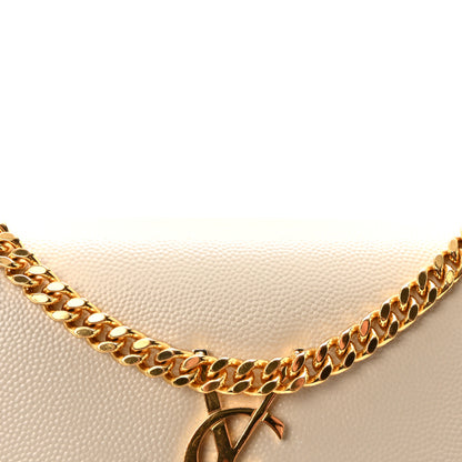 Saint Laurent Grain De Poudre Small Monogram Kate Satchel Crema Soft 7 of 9