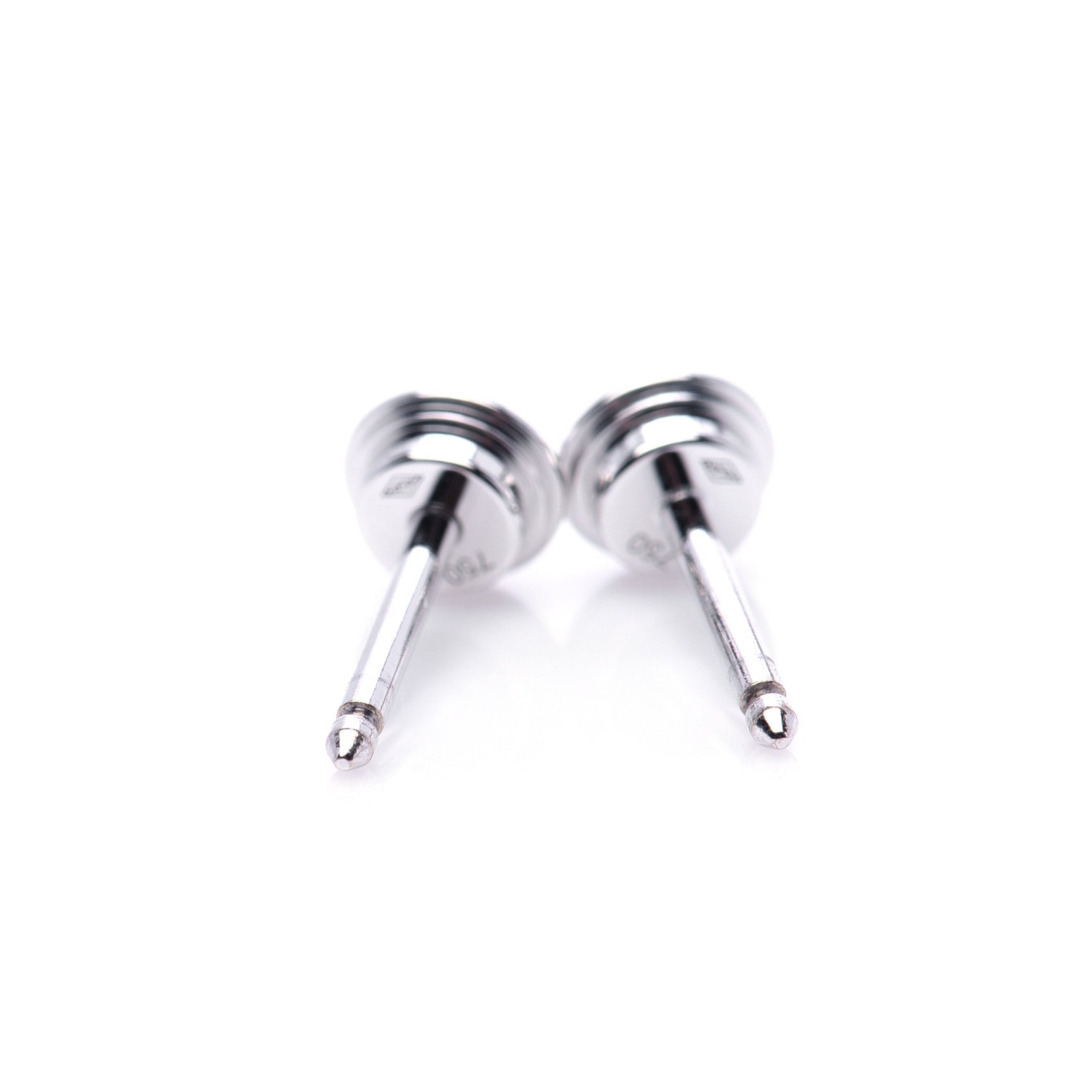 Cartier 18K White Gold Diamond MM D'Amour Earrings 4 of 5