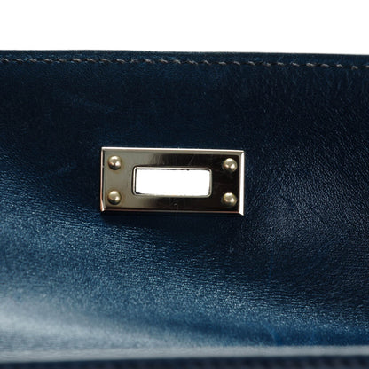 Hermes Box Kelly Pochette Bleu De Prusse 2 of 17