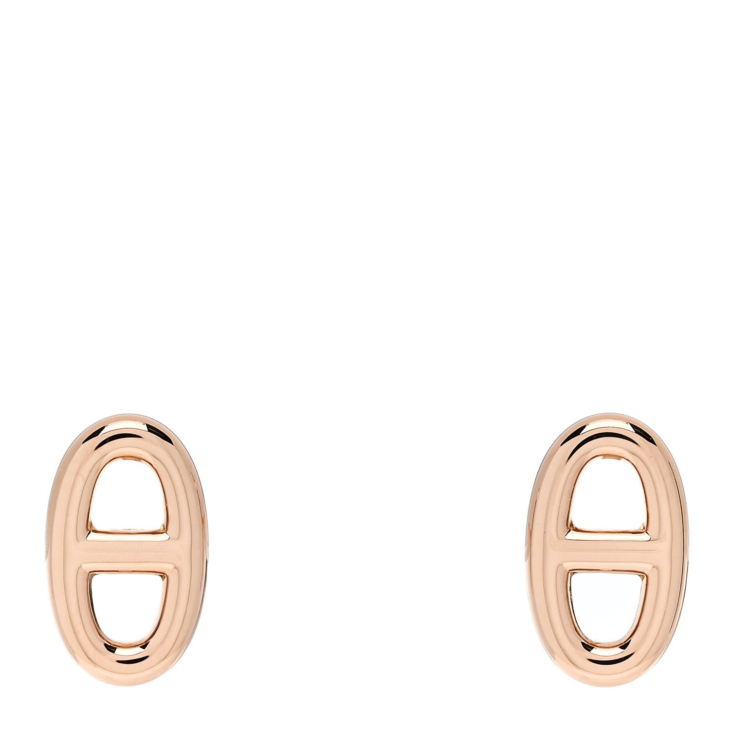 Hermes 18K Rose Gold TPM Farandole Stud Earrings 1 of 5