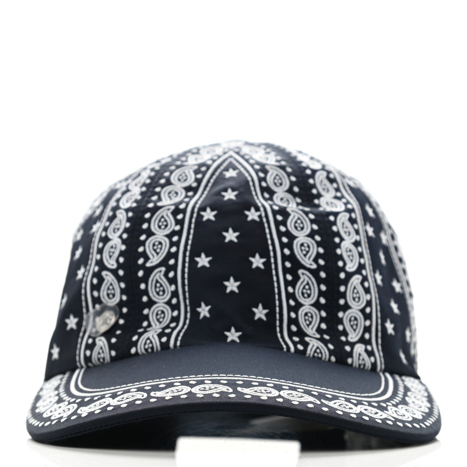 Hermes Cotton Serena Bandana Cap 56 Marine 3 of 9