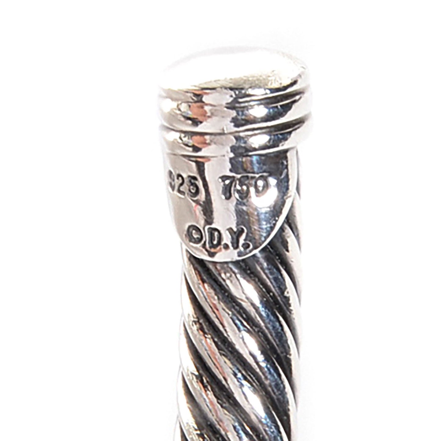 Sterling Silver Diamond 4mm X Cable Bracelet