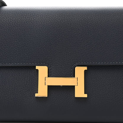 Hermes Evercolor Constance Wallet To Go Bleu Nuit 7 of 10