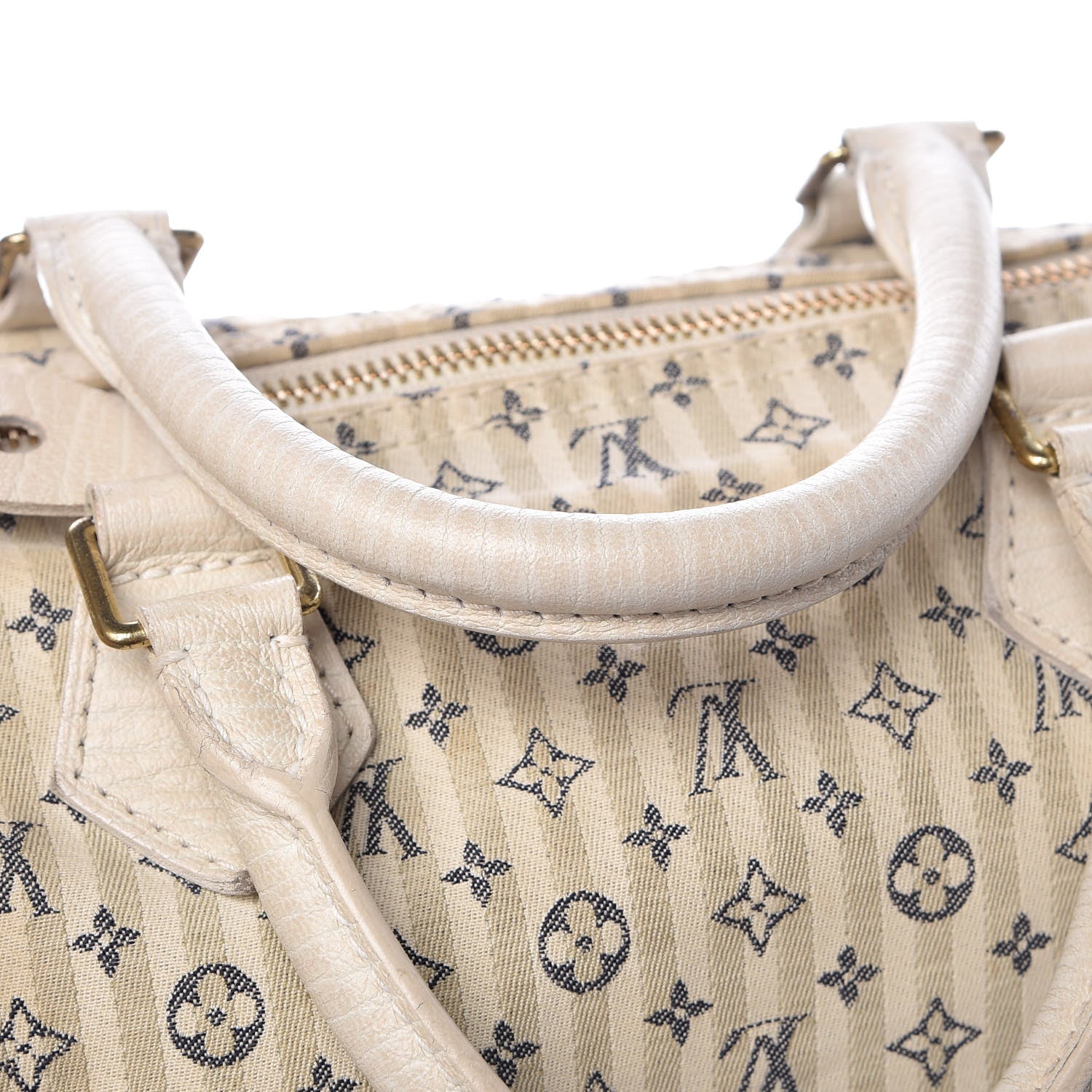 Louis Vuitton Mini Lin Croisette Speedy 30 Blue 9 of 9