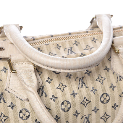 Louis Vuitton Mini Lin Croisette Speedy 30 Blue 9 of 9