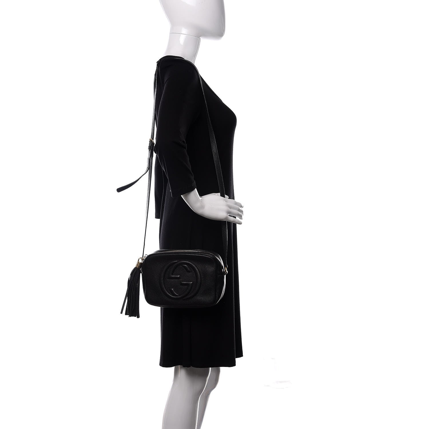 Gucci Pebbled Calfskin Small Soho Disco Bag Black 2 of 10