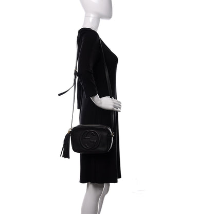 Gucci Pebbled Calfskin Small Soho Disco Bag Black 2 of 10