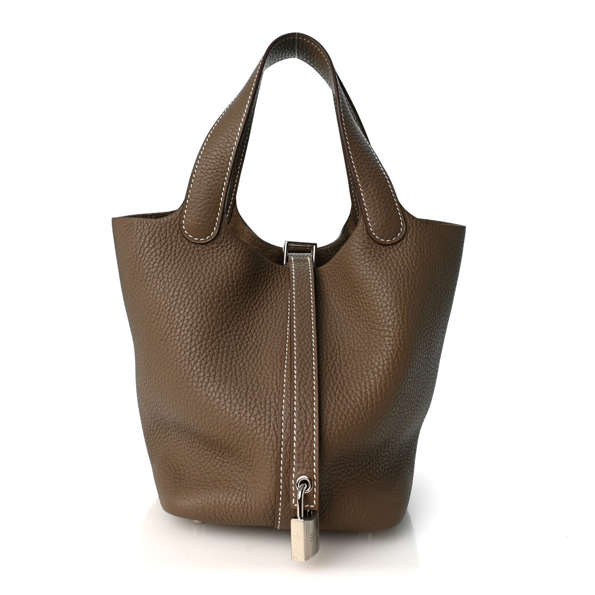 Hermes Taurillon Clemence Picotin Lock 18 PM Etoupe 1 of 19