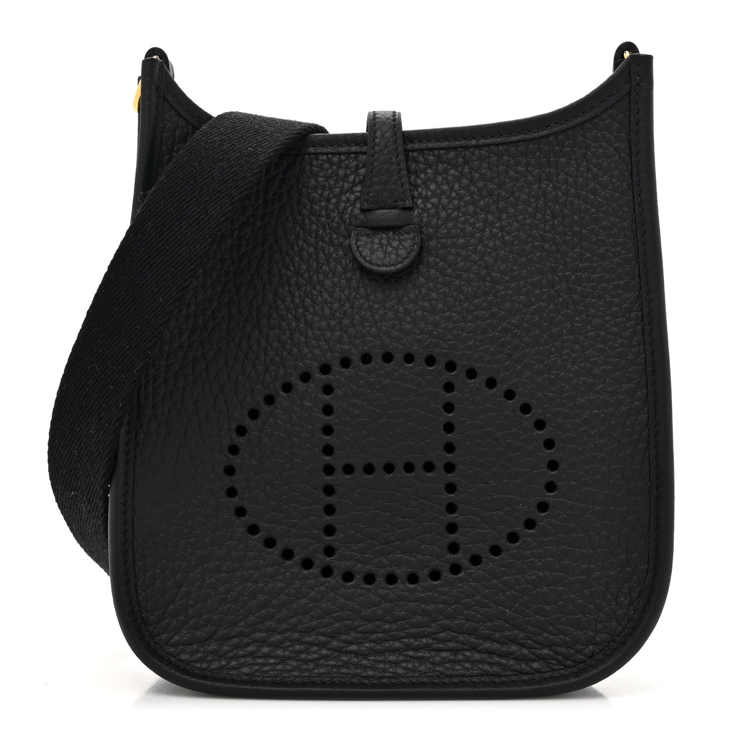 Hermes Taurillon Clemence Evelyne TPM Black 1 of 11