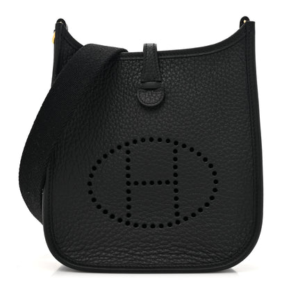Hermes Taurillon Clemence Evelyne TPM Black 1 of 11