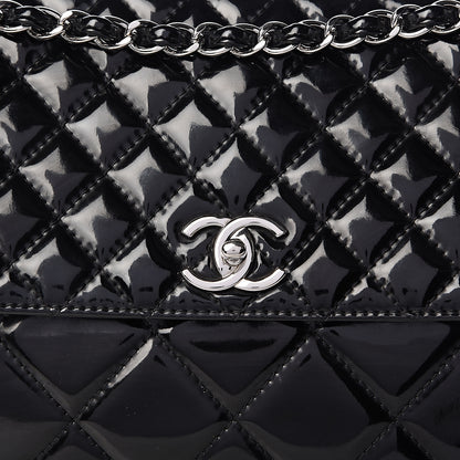 Chanel Vinyl Quilted In the Business Flap Bag Black 10 of 15