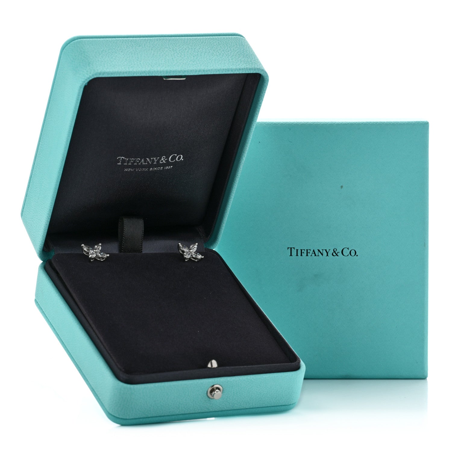 Tiffany Platinum Diamond Large Victoria Earrings 4 of 4