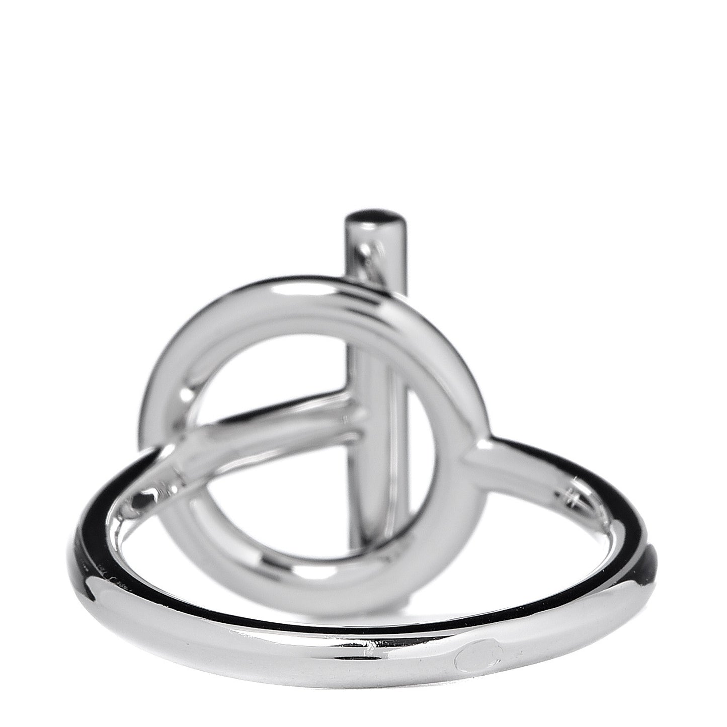 18K White Gold Diamond PM Echappee Ring 48 4.5