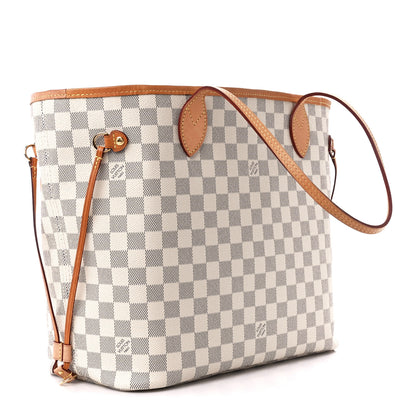 Louis Vuitton Damier Azur Neo Neverfull MM Rose Ballerine 4 of 13