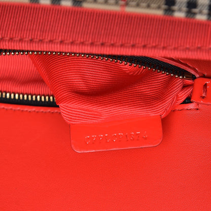 Burberry Patent 1983 Knight Check Link Shoulder Bag Bright Red 7 of 8