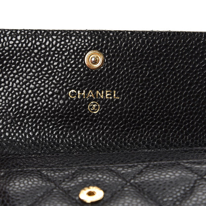 Chanel Caviar Quilted Flap Card Holder Black 6 of 11