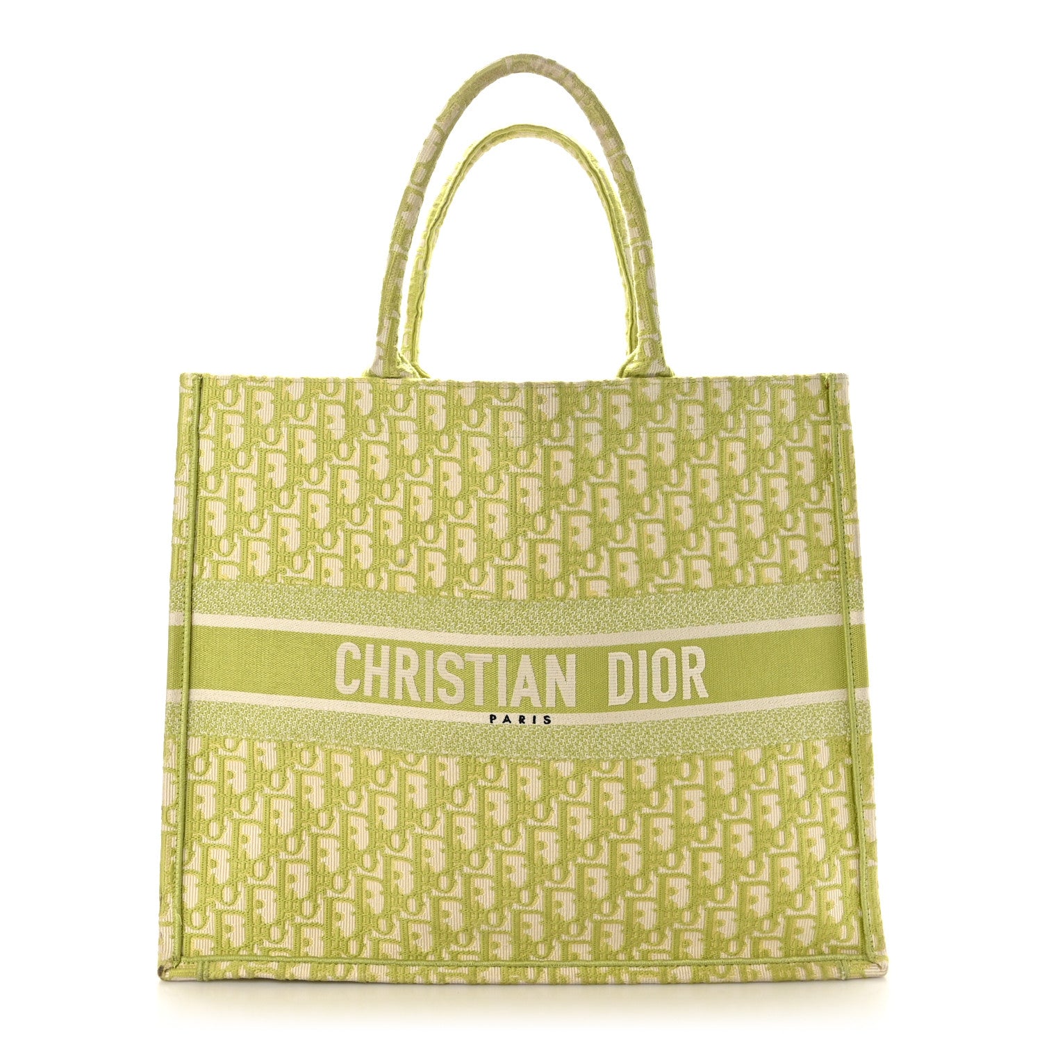 Christian Dior Oblique Large Book Tote Vert Anis 1 of 9