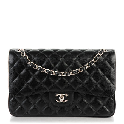 Chanel Caviar Quilted Jumbo Double Flap Black 1 of 7