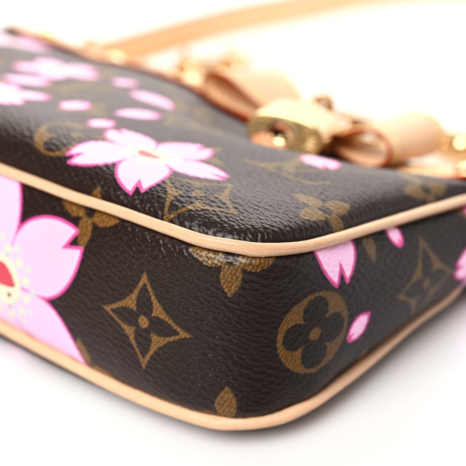 Louis Vuitton LV X TM Monogram Cherry Blossom Pochette Accessories Sakura Brown 9 of 9