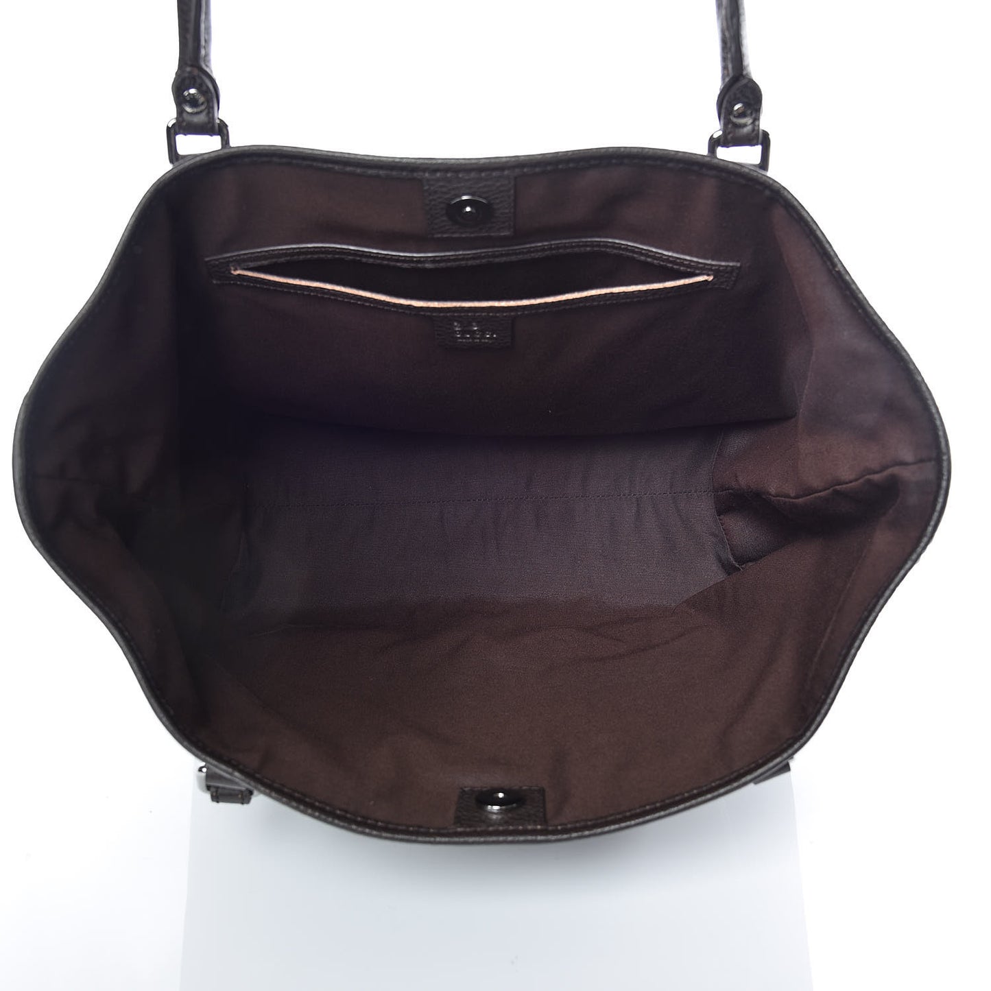 Denim Dollar Calfskin GG Monogram Medium Joy Tote Brown