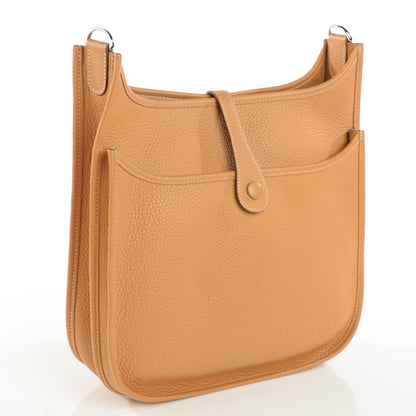 Hermes Taurillon Clemence Evelyne III PM Natural Sable 3 of 16
