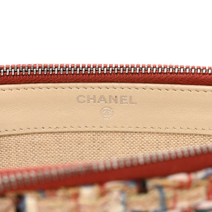 Chanel Tweed Calfskin Small Gabrielle Clutch With Chain Red 8 of 14