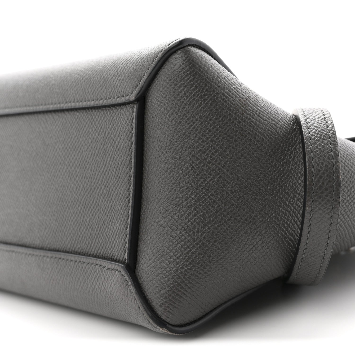 Celine Grained Calfskin Nano Belt Bag Grey 9 of 13