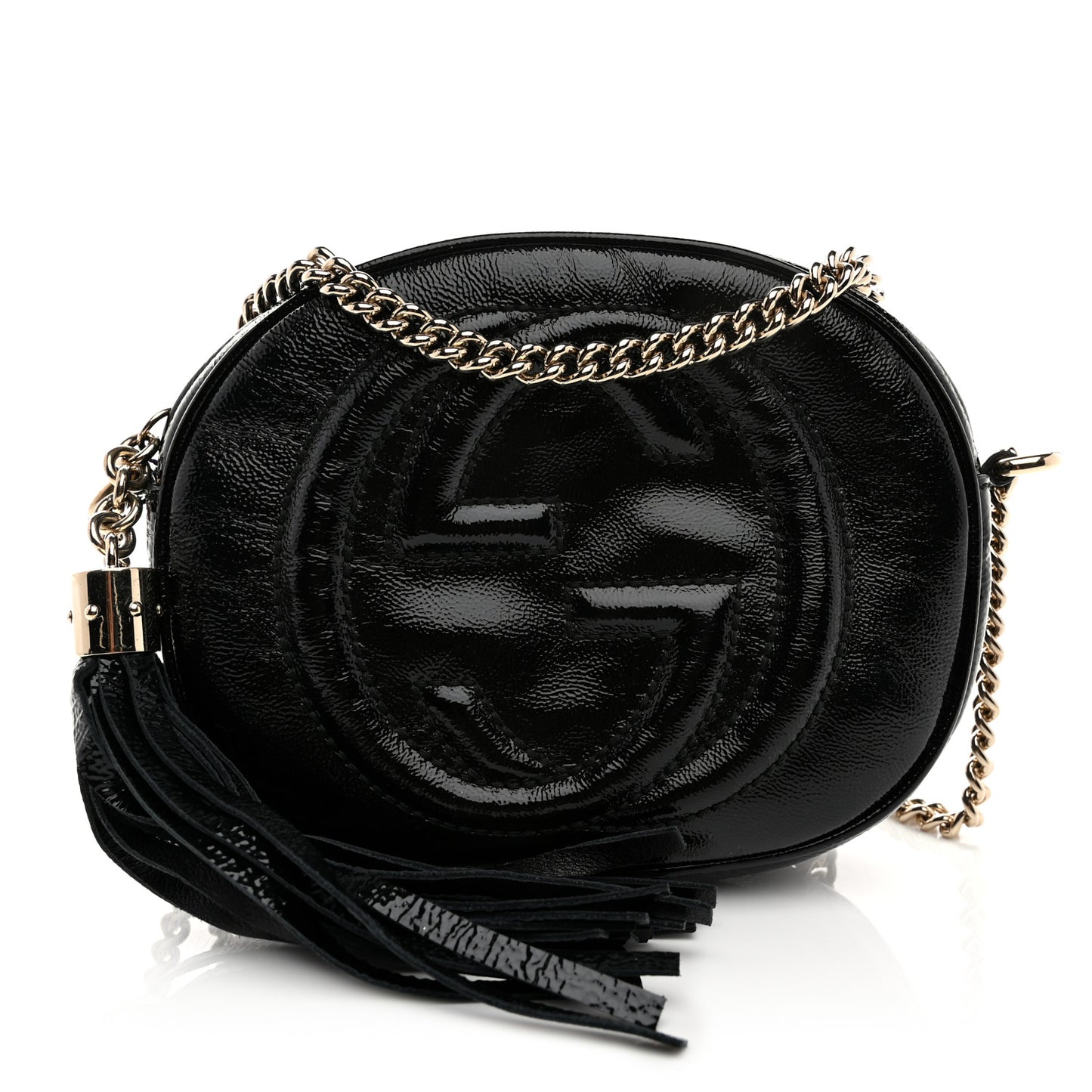 Patent Mini Soho Chain Bag Black