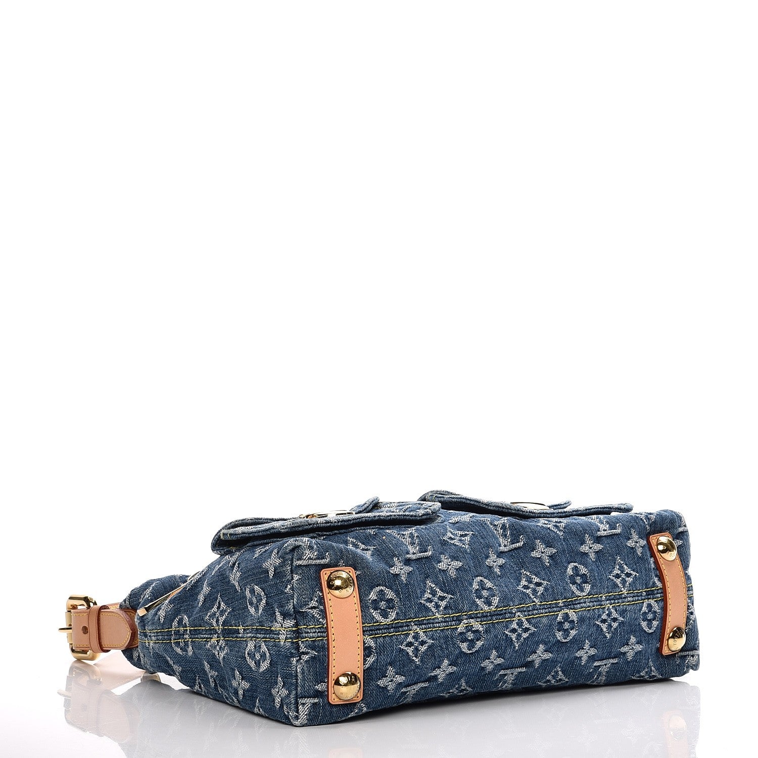 Louis Vuitton Monogram Denim Baggy PM Blue 4 of 9