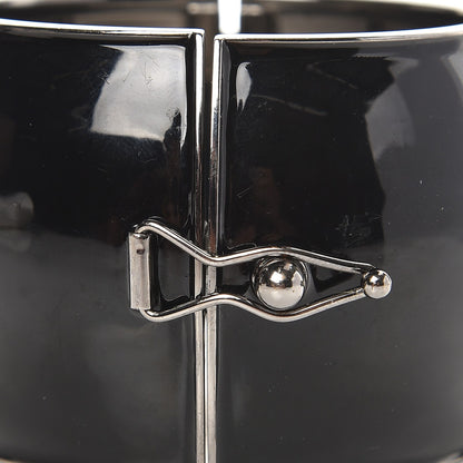 Chanel Resin Crystal Baguette Wide Cuff Black 3 of 4
