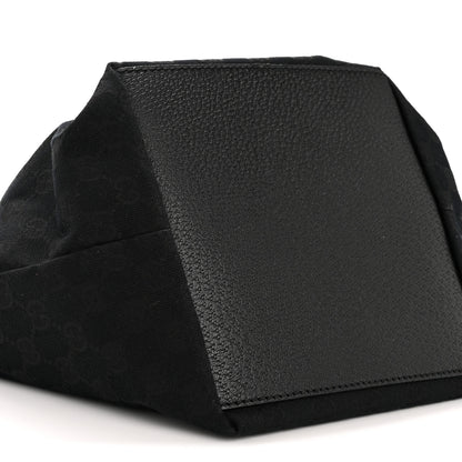 Gucci GG Monogram Small Web Handle Bucket Tote Black 9 of 11
