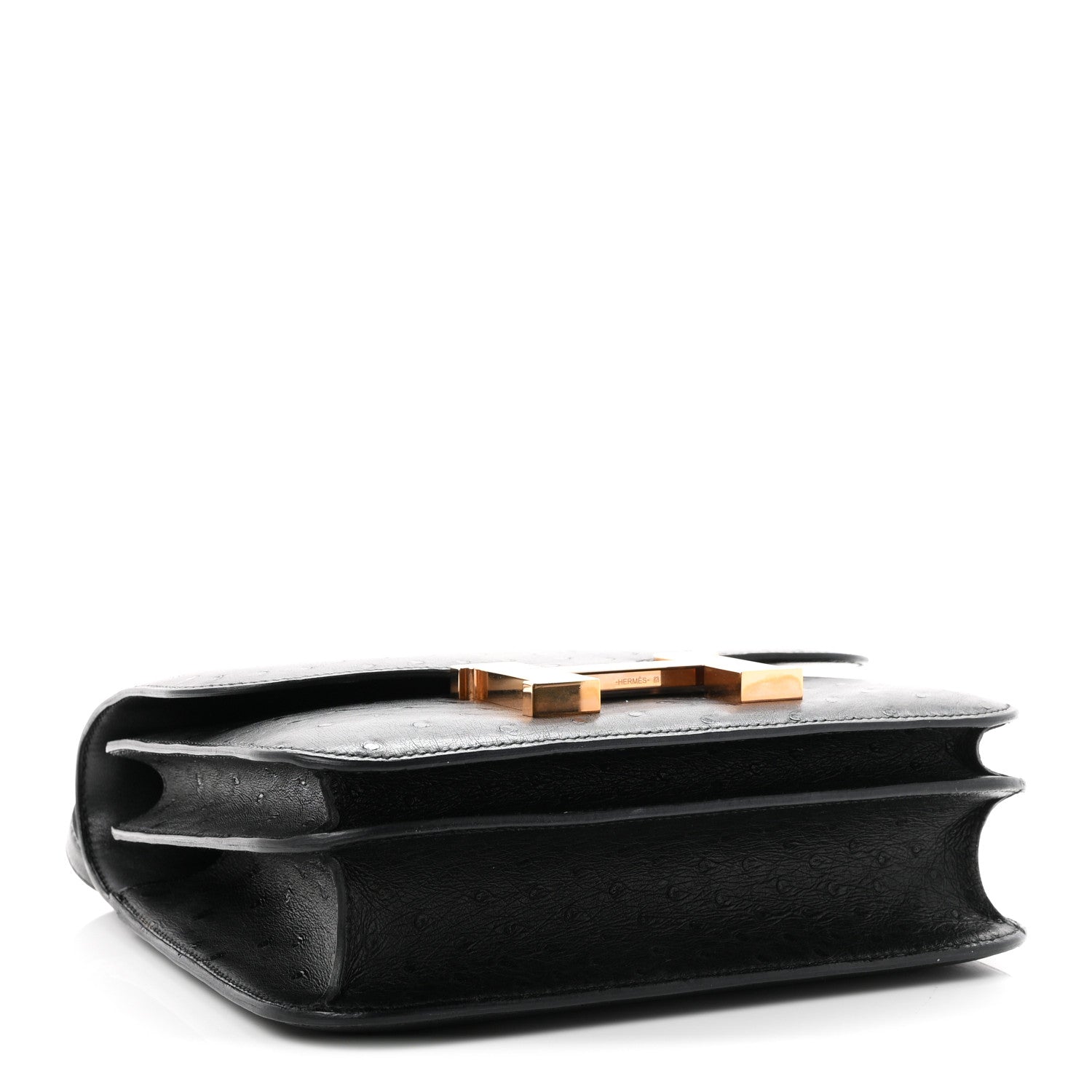 Hermes Ostrich Constance 24 Black 4 of 11