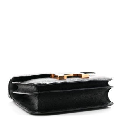 Hermes Ostrich Constance 24 Black 4 of 11