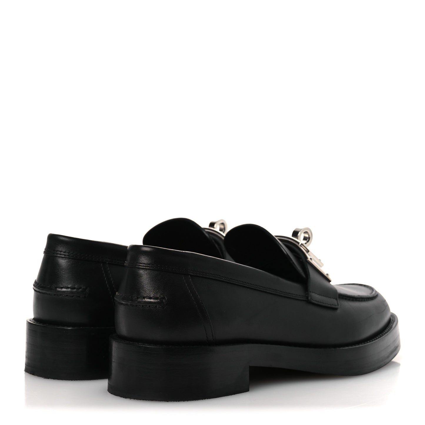 Calfskin Womens Hot Loafer 37 Black