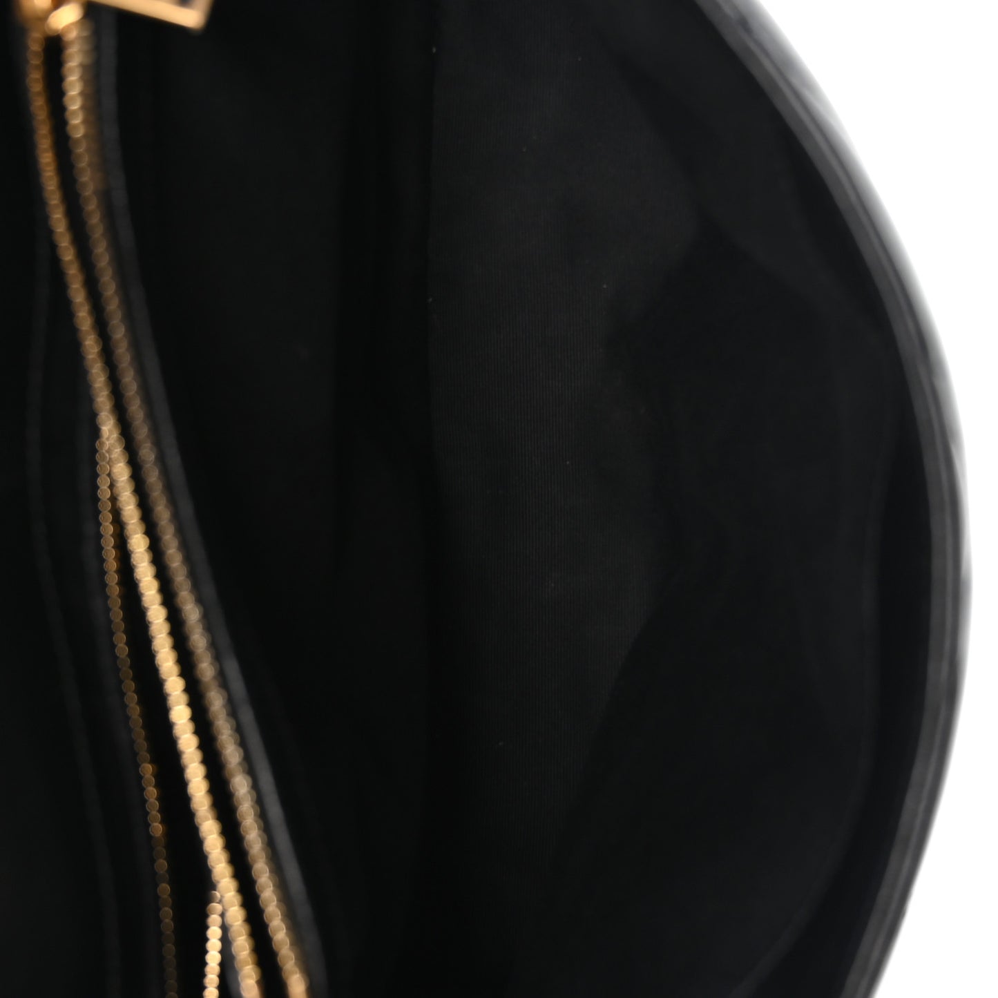 Calfskin Y Quilted Monogram Medium Loulou Chain Satchel Black