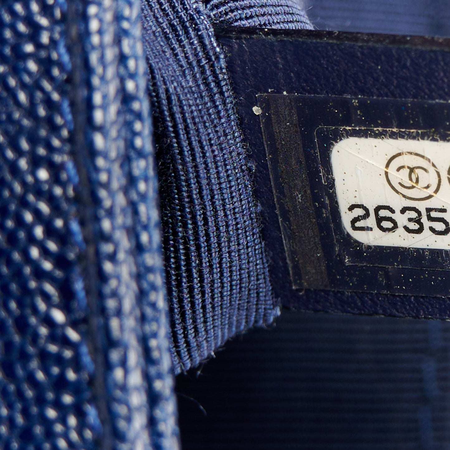 Caviar Quilted Small Boy Flap Navy