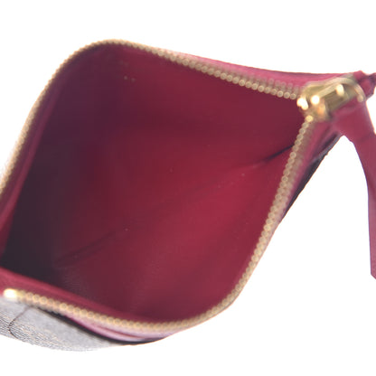 Louis Vuitton Monogram Zipped Card Holder Fuchsia 5 of 7