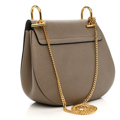 Chloe Grained Lambskin Drew Shoulder Bag Motty Grey 3 of 10