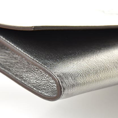 Saint Laurent Metallic Calfskin Small Belle De Jour Clutch Silver 8 of 12