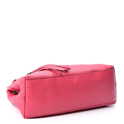 Gucci Pebbled Calfskin Medium Soho Chain Shoulder Bag Pink 3 of 9