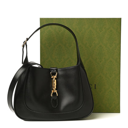 Gucci Boarded Dyana Lux Calfskin Small Jackie 1961 Hobo Black 12 of 12
