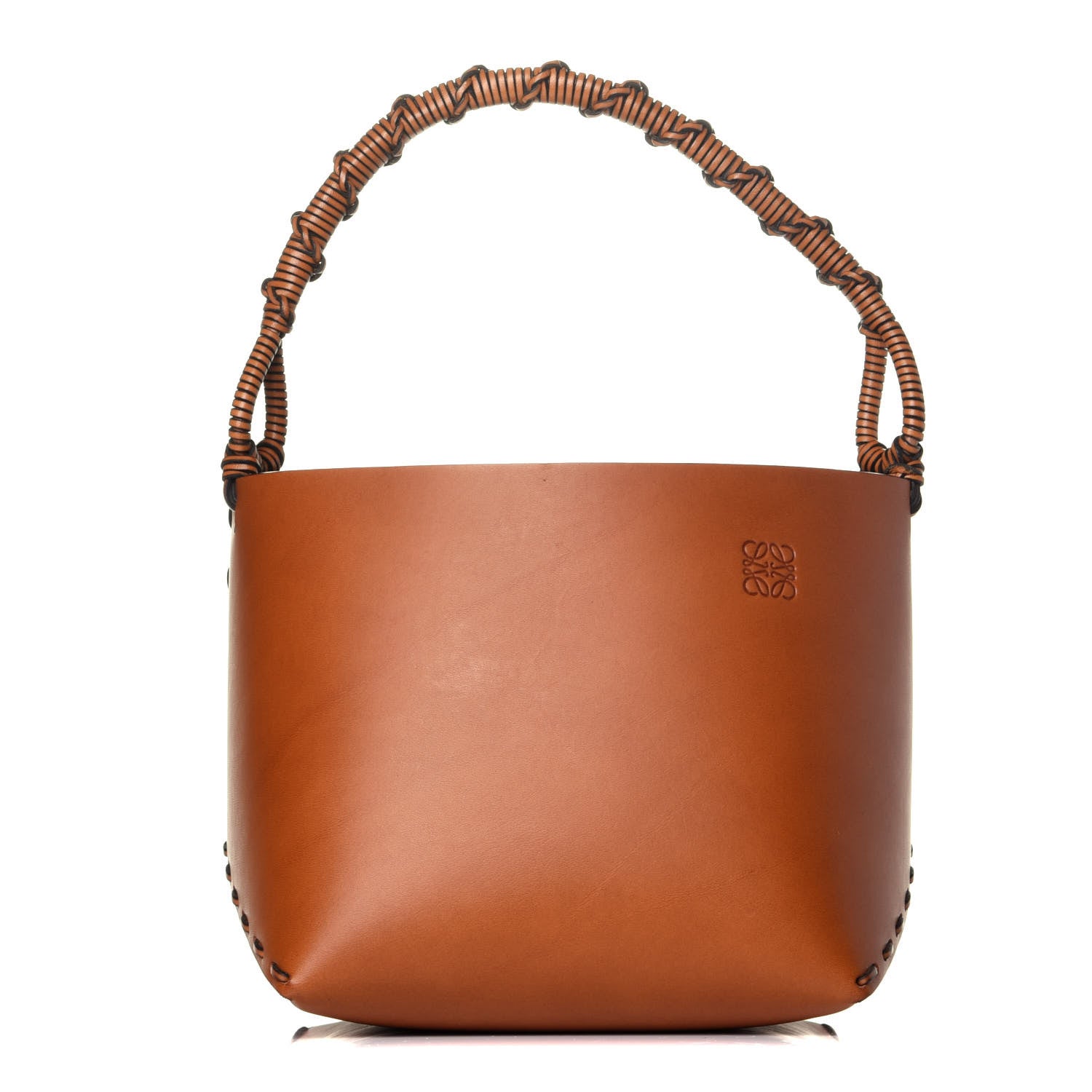Loewe Calfskin Square Bucket Bag Honey 1 of 6