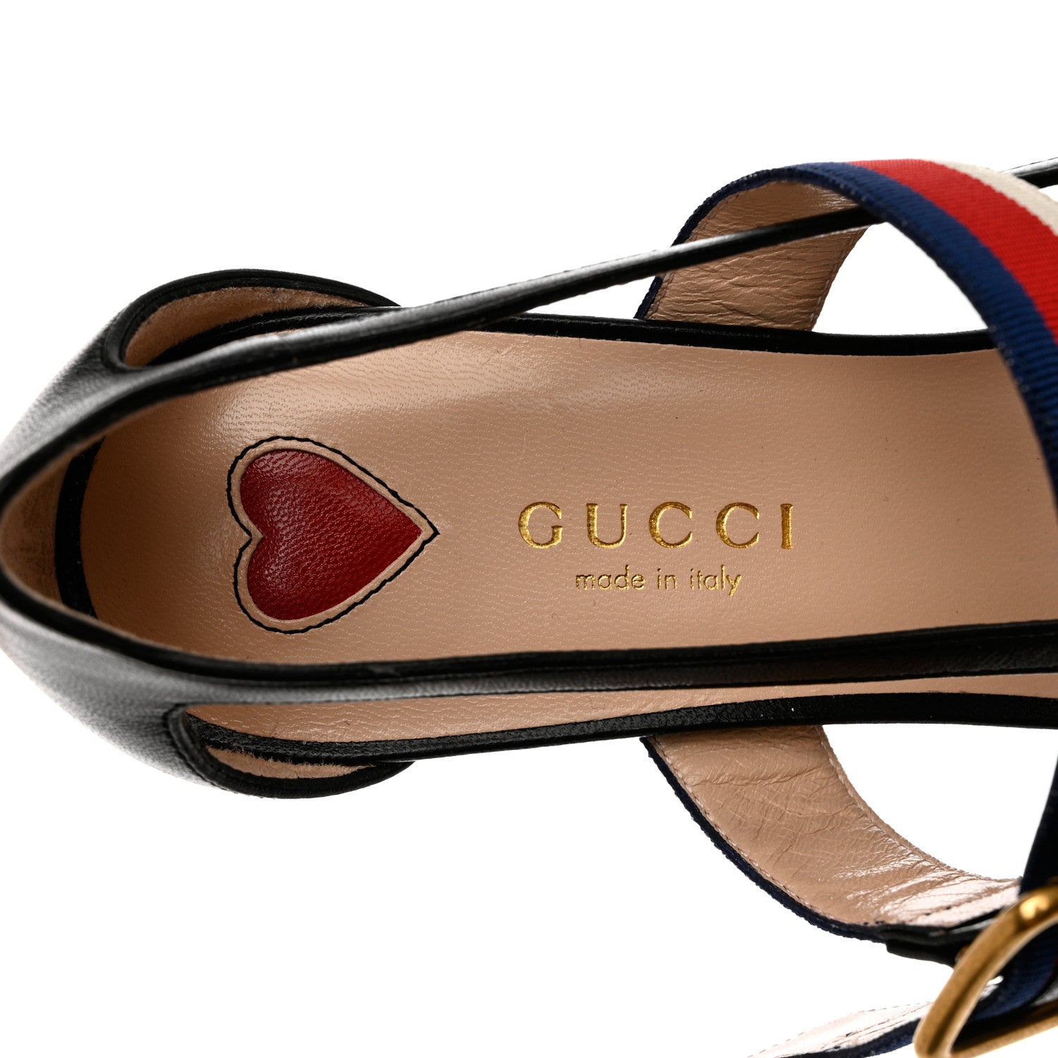 Gucci Malaga Kid Grosgrain Sylvie Web Bamboo Mules 35.5 Black 6 of 10