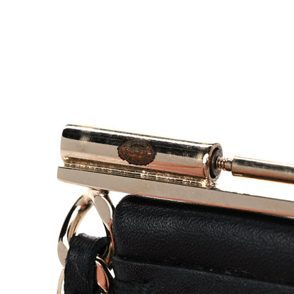 Chanel Lambskin Chain CC Cuff Black Gold 8 of 13